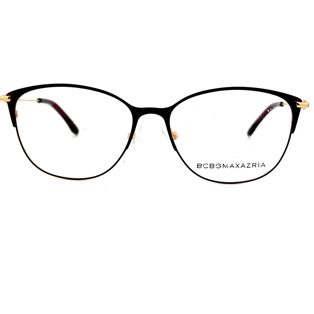BCBG Purple Gold Cat Eye Frame Eyeglasses Italy‎ Freya Eggplant 52 16 130 H13693